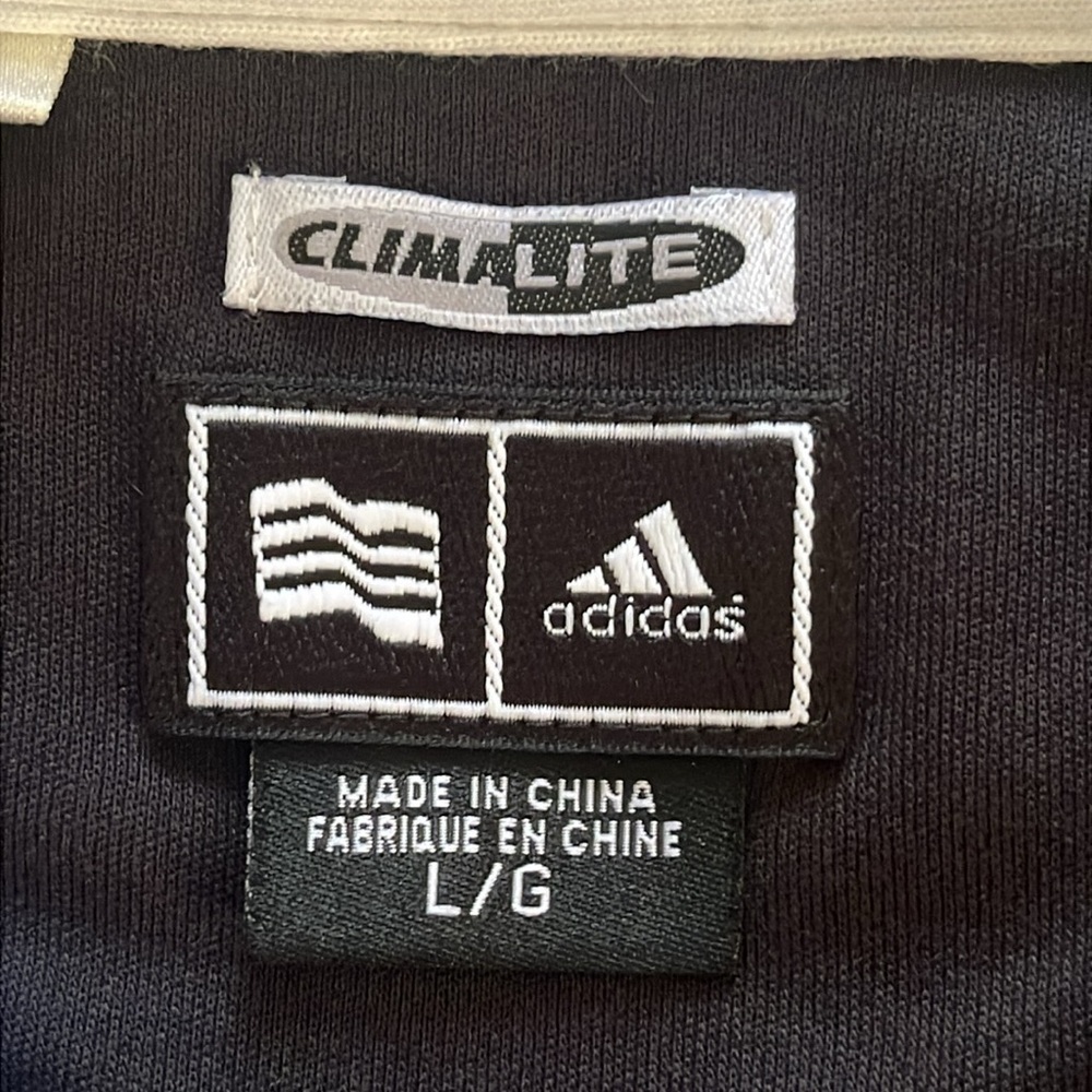 Adidas Black Polo Shirt with White Accents The Perfect Pint Public House NYC - Picture 6 of 11